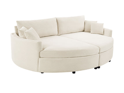 Oversized Double Chaise Lounge Sofa With USB Ports