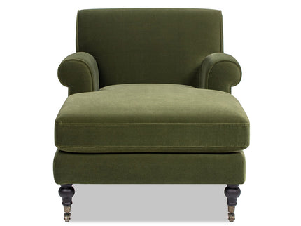 Alana Lawson - Chaise Lounge Chair - Olive Green