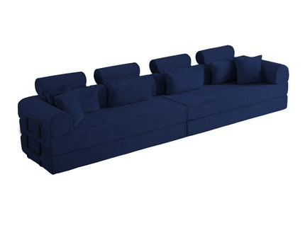Modern L-Shape Modular Sectional Sofa, Compressed Design