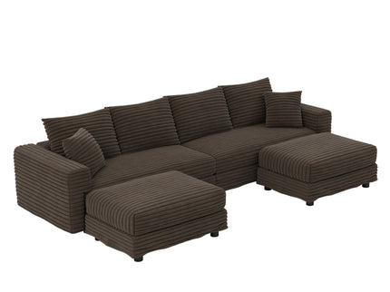Modern Comfy Upholstered Sofa Cloud Couch & Deep Seat Couches
