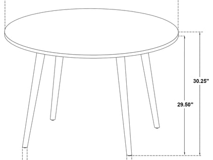 Finley - 5 Piece Dining Set With Round Table And Spindle Back Chairs