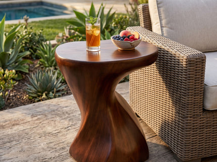 Twisted Sculptural Side Table Indoor / Outdoor