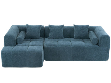 Sectional Free Combined Sofa With 2 Side Pockets