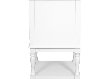 Retro Design Bathroom Vanity With Sink, 2 Drawer Storage Cabinet