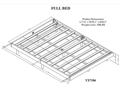 Modern Floating Platform Bed Frame