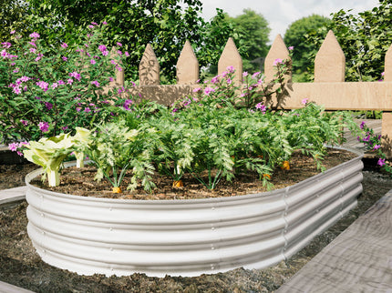 Heavy Duty Galvanized Raised Garden Bed Kit For Vegetables, Flowers & Herbs