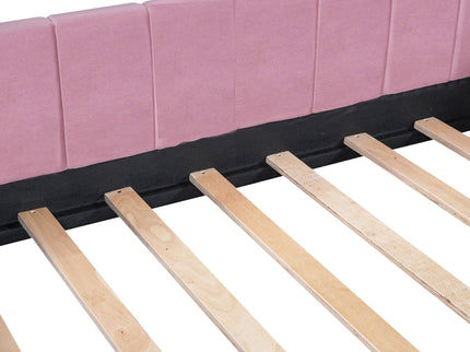 Upholstered Daybed With Ergonomic Design Backrest