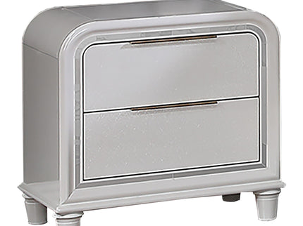 Nightstand With 2 Drawers Bedside Table - White