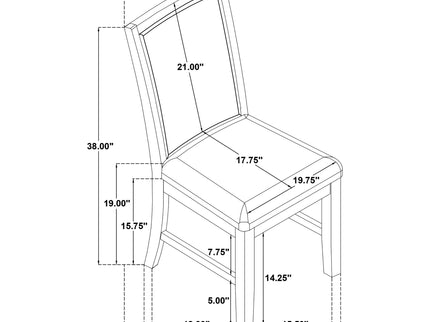 Rectangular Dining Set With Angular Legs