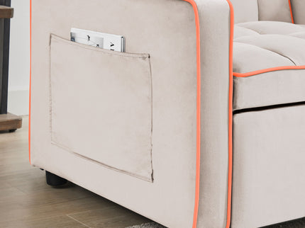 Modern 3 In 1 Sofa Bed Chair, Adjustable Recliner