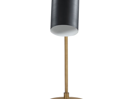 Dharma - Adjustable Table Lamp With Shade - Antique Brass