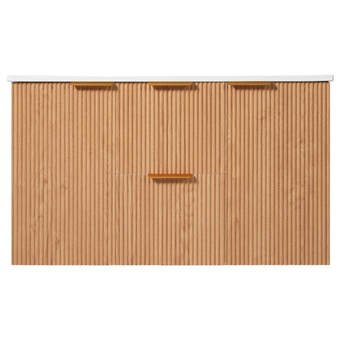 Modern Wall Mounted Bathroom Vanity, Soft Close Doors