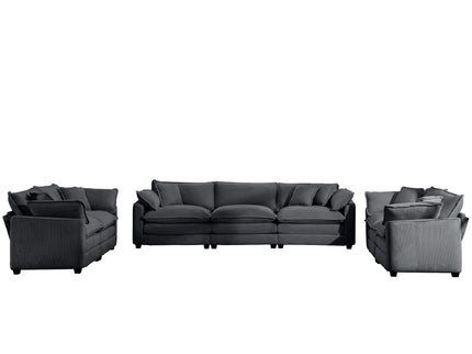 Elegant Oversized Sectional Sofa Set With Deep Seats And Flexible Layout