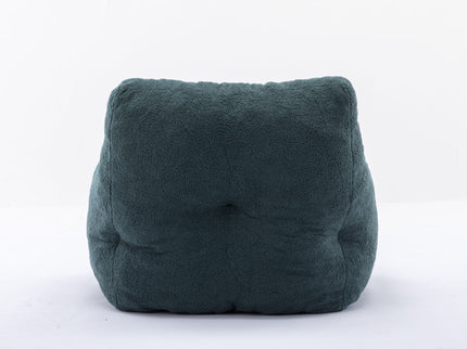 Soft Teddy Fabric Tufted Foam Bean Bag Chair With Teddy Fabric
