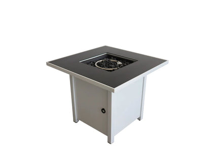 Fire Pit With Powder Coated And Top - White