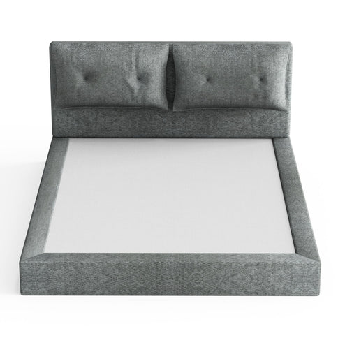 Airframe - Upholstered Bed Frame With Double Layered Upholstered Headboard