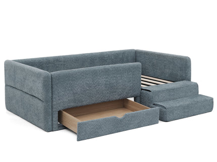Safe Kids Bed With Guardrails And Storage