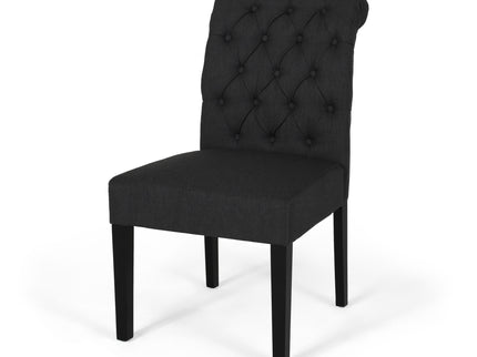 Broxton - Tuft Dining Rolltop Chairs With Button Tufted Backrest (Set of 2)