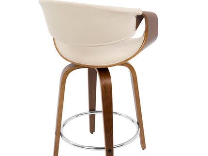 Curvini - Mid Century Modern Counter Stool (Set of 2)