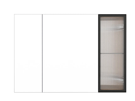 Wall Mounted Bathroom Mirror Cabinet With Soft Close Door, Adjustable Shelves - Imitative Oak