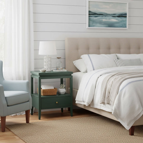 Olana -1 Drawer Nightstand With Floating Top Design