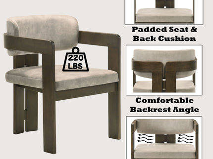 Destin - Polished Microfiber Side Chair (Set of 2) - Light Gray