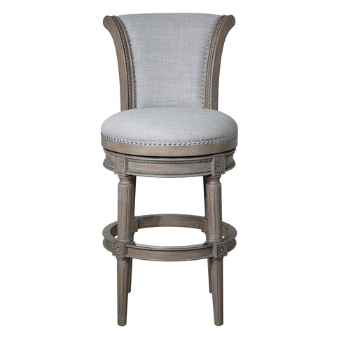 Swivel Barstool With High-Back