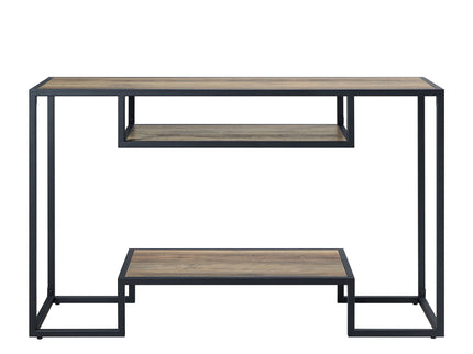 Idella - Sofa Table - Rustic Oak / Black