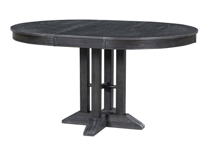 Dining Set & Extendable Round Table And 4 Upholstered Chairs