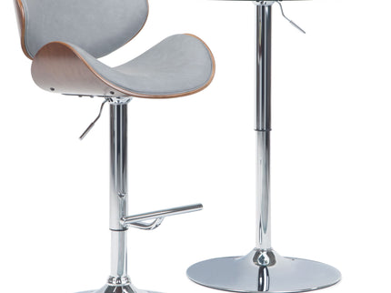 Marana - Multifunctional Handcrafted Bentwood Adjustable Swivel Bar Stool