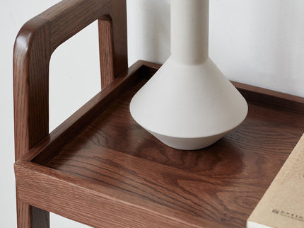 Premium Storage Organizer, 3-Tier Beech Shoe Rack For Entryway, Living Room - Walnut