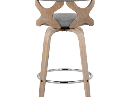 Gardenia - Mid Century Modern Fixed Height Counter Stool With Swivel (Set of 2)