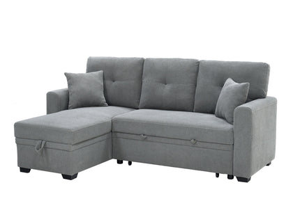 Sleeper Sectional With Pull Out Bed, Reversible Chaise