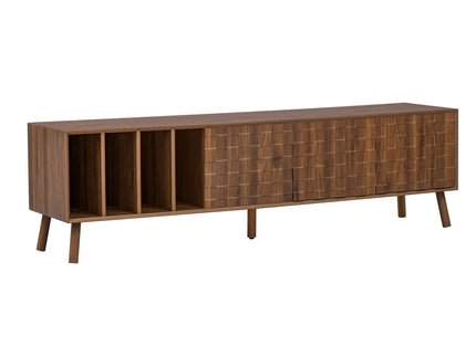 TV Stand With 5 Legs, Media Console Table For Tvs Up To 75" - Walnut