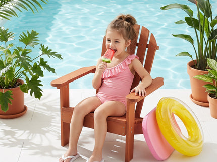 Kids Adirondack Chair For Indoor And Outdoor Use - Red