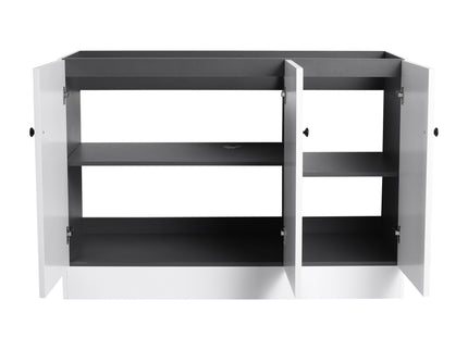 Contemporary Freestanding Bathroom Vanity With Resin Sink & Soft-Close Cabinet Doors