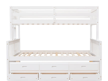 Bunk Bed With Twin Size Trundle And Drawers