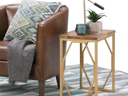 Selma - Handcrafted Metal And Wood Accent Table