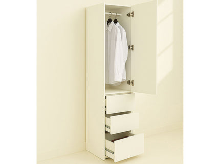 Elise - Modular Closet System With Mirror And Customizable Storage - White