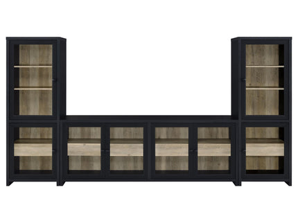 Kennison - 3 Piece Entertainment Center - Black