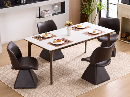 Modern Swivel Dining Chair With High Back