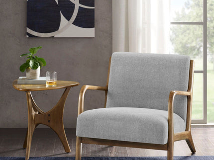 Mid-Century Style Lounge Chair With Upholstered Seat