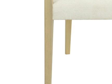 Mid Century Modern Arm Dining Chairs With Rattan Backrest