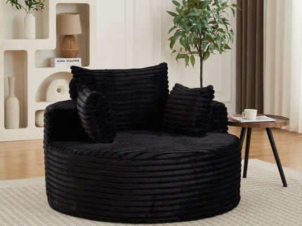 Modern Single Sofa With Backrest Pillow For Living Room
