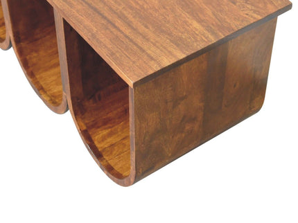 Triple Open Style Coffee Table - Beige / Brown