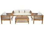 Beige / 4 Pc. Sofa, Coffee Table, 2 Arm Chairs