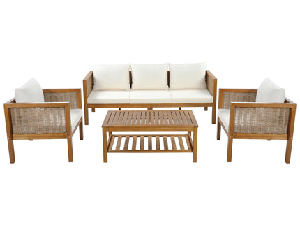 Patio Set Outdoor With Coffee Table And Cushions