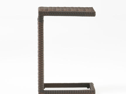 Bucharest - End Table C Shaped Side Table Rattan - Brown