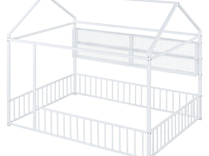 House Frame With Fence And Shelves