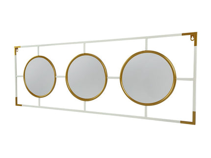 3 Mirror Piece Wall Mirror InRectangular Frame, Home Wall Decor For Bedroom Living Room